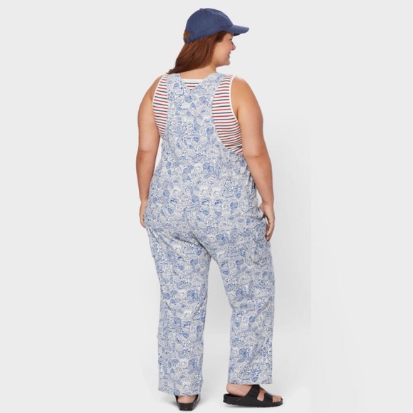 NWT Duluth 2X x31L Heirloom Gardening Bib Overalls Farm Toile Farm Garden Plant - Picture 10 of 10